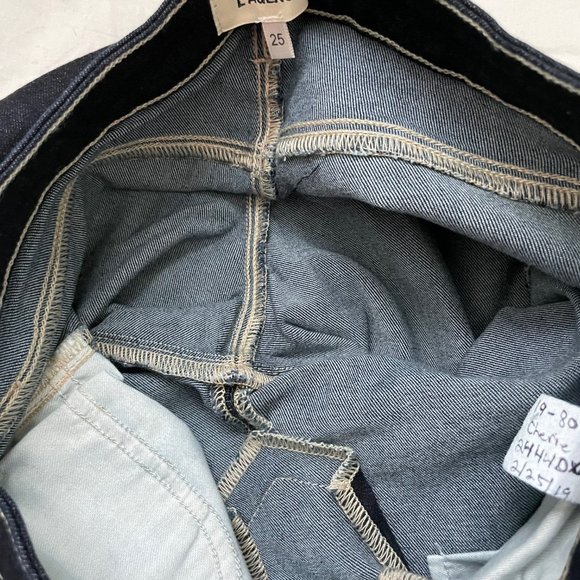 L'AGENCE, Cherie Button Front Skinny Jeans, Color:Navy Blue/Black, 25W, NWOT/NEW - Picture 7 of 7